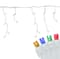 100ct. LED Wide Angle Icicle Christmas Lights With White Wire